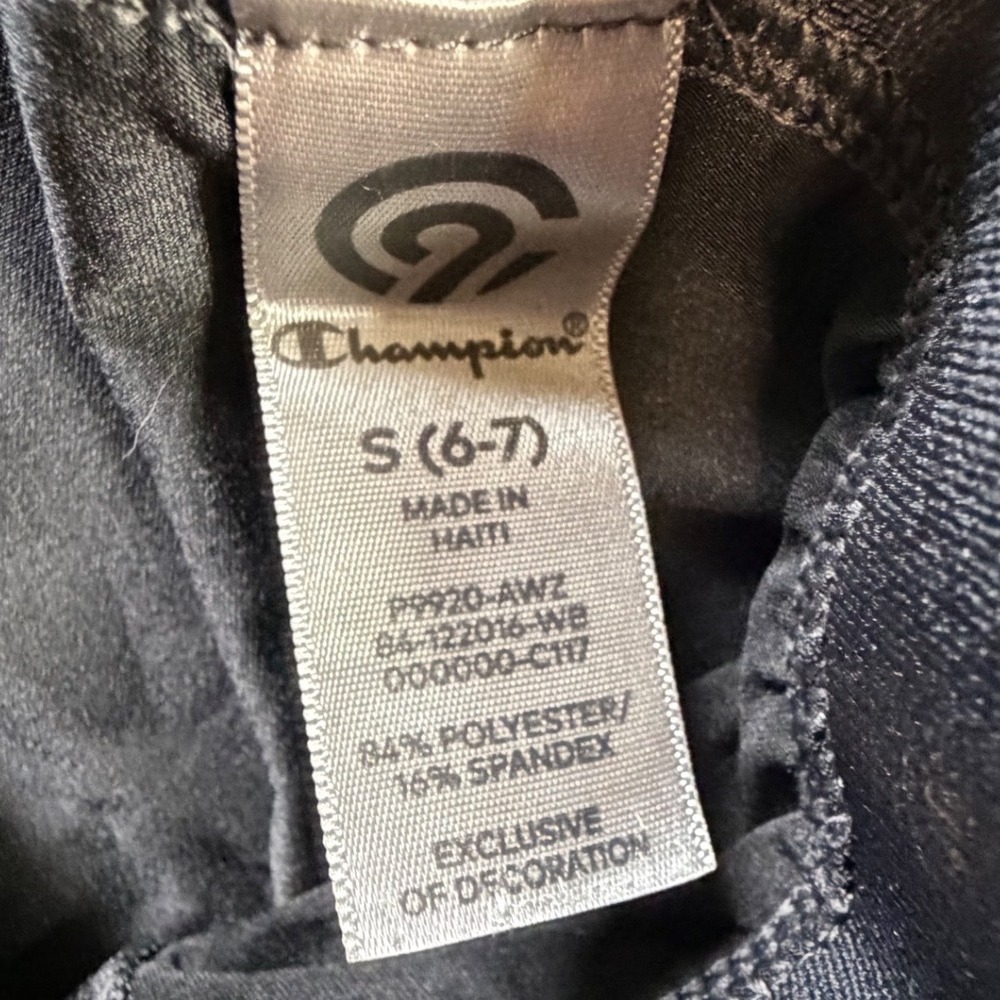 Champion Kids Power Core Black Compression Shorts Size S 6-7 Base Layer K2 - Picture 3 of 7